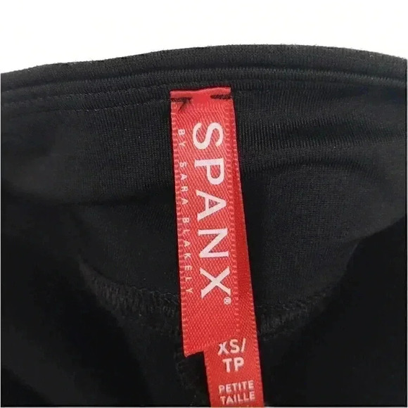 Spanx Pants Cropped Skinny Leggings Back Women's XS Mid Rise Slit Side - Picture 4 of 4